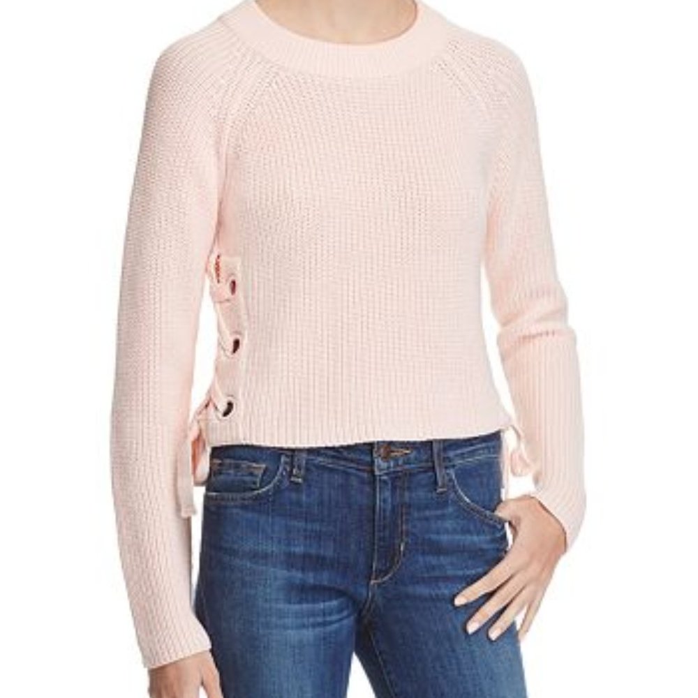 S - Endless Rose Lace Up Sweater
